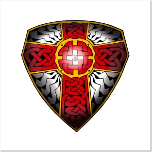 Celtic shield of Saint George. Posters and Art